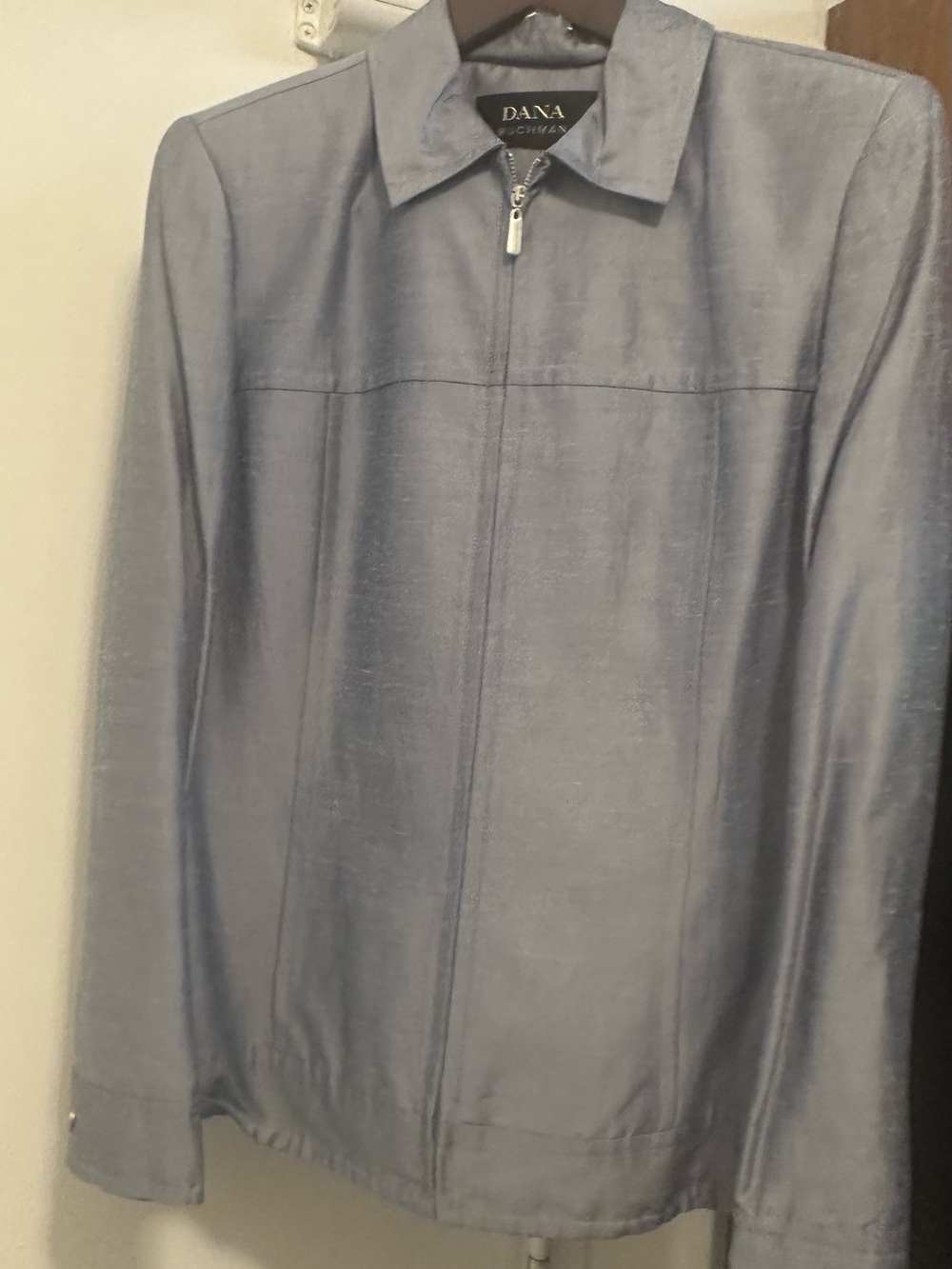 Dana Buchman Men's Steel Blue Zip Jacket